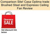 Casa Optima trade Brushed Steel and Espresso Ceiling Fan Review