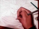 Dibujando y coloreando a Goku Ssj3/ How to drawing and coloring Goku Ssj3 (Dragon ball z)