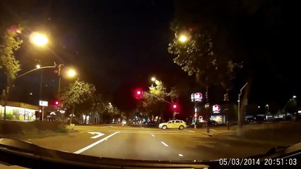 Testing G1W Car DVR Dashcam at night