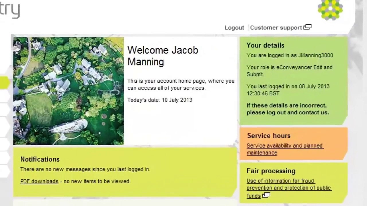 Introduction to the Land Registry Portal
