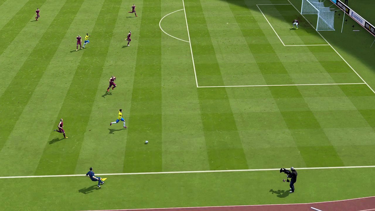 Spin before fake shot