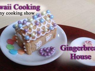 Tiny Gingerbead House (Edible) - Kawaii Cooking - a tiny cooking show