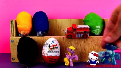 LPS Play Doh Dora The Explorer My Little Pony Moshi Monsters Surprise Eggs StrawberryJamToys