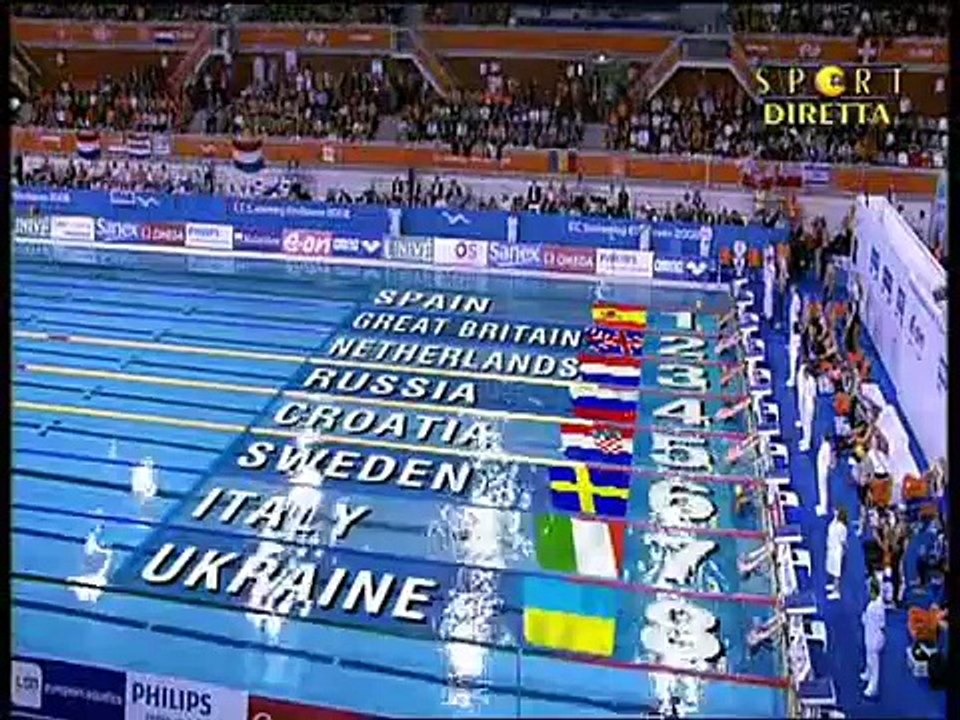 Alessandro Terrin Final 4x100 Medley Eindhoven 2008