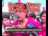 Resign, Mayor Ma Ying-jeou!