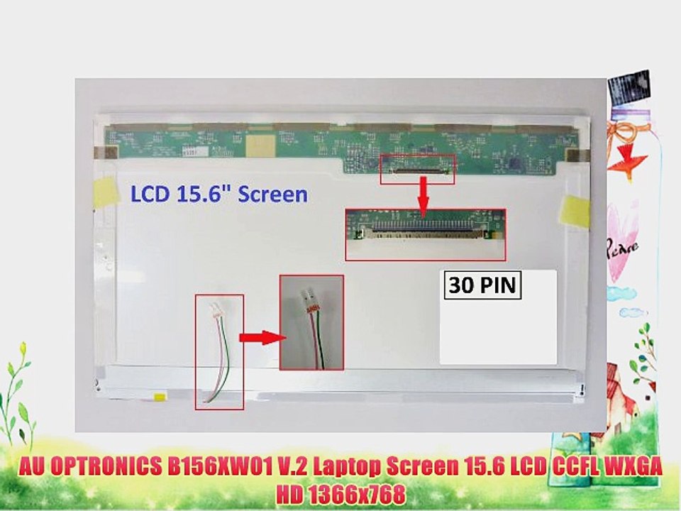 AU OPTRONICS B156XW01 V.2 Laptop Screen 15.6 LCD CCFL WXGA HD 1366x768