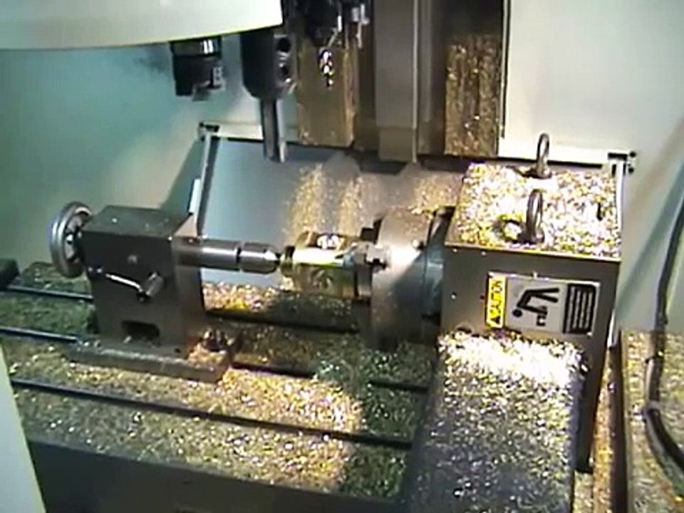 Fadal CNC Mill Machining Brass multi axis