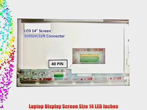 SONY VAIO VPCEG37FM Laptop Screen 14 LED BOTTOM LEFT WXGA HD