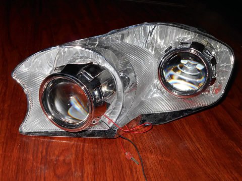 dual hid mini H1 projectors on ford fiesta