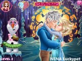 Disney Princess Elsa Kissing Jack Frost Gameplay-Fun Frozen Games-Kissing Games