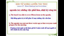 600 Từ vựng luyện thi Toeic || Lesson 27