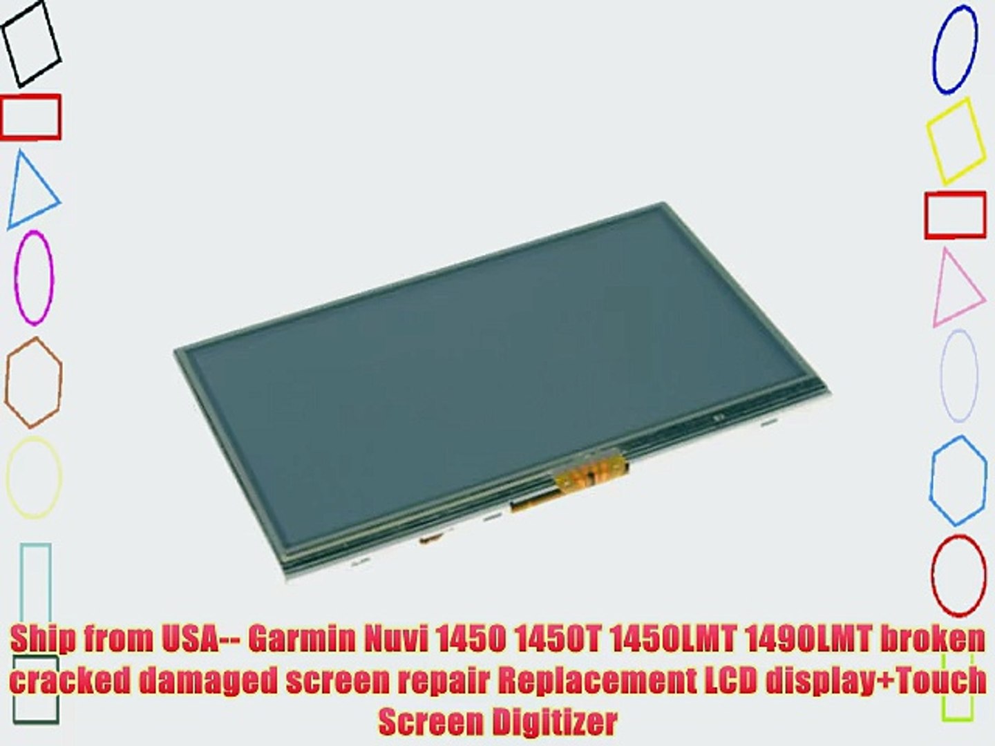 Garmin Nuvi 1450 1450t 1450lmt 1490lmt Broken Cracked Damaged Screen