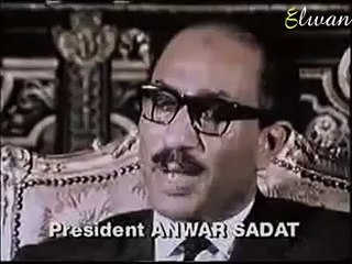 مقطع نادر للسادات