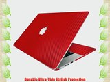 BodyGuardz Armor Carbon Fiber Protection for 11-Inch Apple MacBook Air (2013) Red (BZ-ACRA1-0713)
