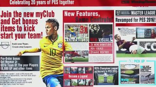 PES 2016 - E3 Trailer Gameplay - 1080p 60 FPS