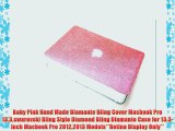 Baby Pink Hand Made Diamante Bling Cover Macbook Pro 13.3swarovski Bling Style Diamond Bling