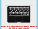 iCarbons Black Carbon Fiber Vinyl Skin for MacBook Air 13 2nd Gen. - Current Full Combo