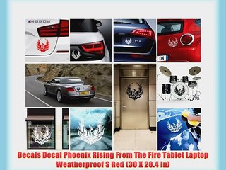 Download Video: Decals Decal Phoenix Rising From The Fire Tablet Laptop Weatherproof S Red (30 X 28.4 In)