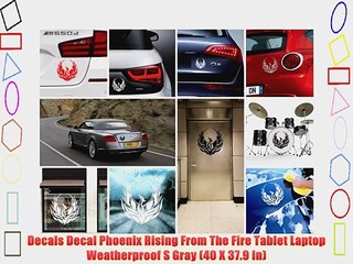 Download Video: Decals Decal Phoenix Rising From The Fire Tablet Laptop Weatherproof S Gray (40 X 37.9 In)