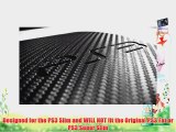 iCarbons Black Carbon Fiber Vinyl Skin for SLIM Playstation PS3