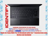 Decalrus - Sony VAIO Pro 13 Ultrabook with 13.3 Touchscreen RED Texture Carbon Fiber skin skins