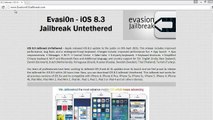 New release Evasion iOS 8.3 Jailbreak untethered for Iphone 5s/5c/5, 6, 6plus