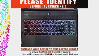 Decalrus - MSI GS60 Ghost with 15.6 screen FULL BODY PURPLE Texture Carbon Fiber skin skins