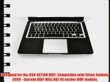 iCarbons Black Carbon Fiber Vinyl Skin for MacBook Pro 13 (Silver Unibody) Full Combo