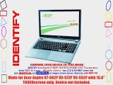 Decalrus - Acer Aspire V7-582P V5-572P V5-552P with 15.6 TOUCHscreen TITANIUM Texture Brushed