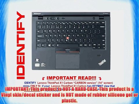 Decalrus Decal Skin Sticker for Lenovo ThinkPad X1 Carbon with 14 screen (IMPORTANT NOTE: compare