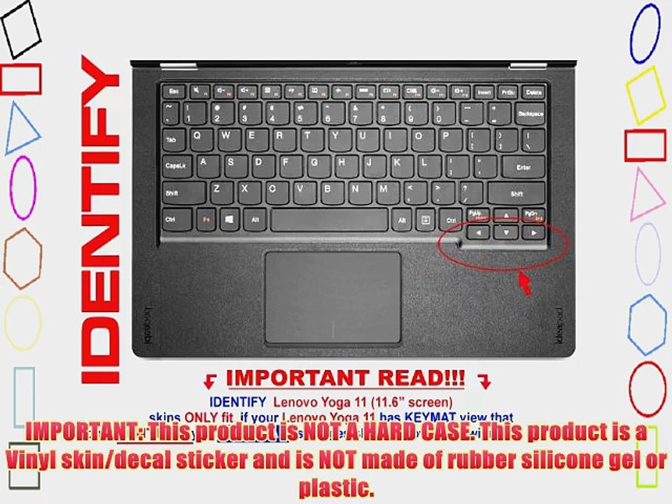 Decalrus - Matte Decal Skin Sticker for LENOVO IdeaPad Yoga 11 11S Ultrabooks with 11.6 screen