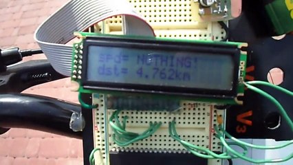 Testing of my DIY speedometer prototype, lol.