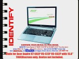 Decalrus - Acer Aspire V7-582P V5-572P V5-552P with 15.6 TOUCHscreen SILVER Texture Brushed