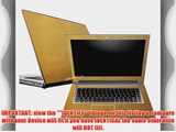 Decalrus Gold Carbon Fiber Skin for Lenovo Ideapad Z400 with 14 inch screen(IMPORTANT Note: