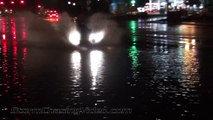 7/24/2012 Denver, CO Night Lightning and Street Flooding
