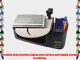 AutoExec Car Desk with Laptop Mount Supply Organizer Gray Includes one RoadMaster desk. Unit