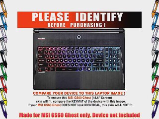 Decalrus - MSI GS60 Ghost with 15.6 screen FULL BODY TITANIUM Texture Brushed Aluminum skin