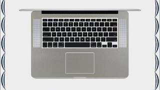 iCarbons Brushed Titanium Vinyl Skin for MacBook Pro 15 Retina Full Combo