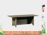 Home Concept Speedy Stand Up Desk (Rustic Grey Oak Regular)
