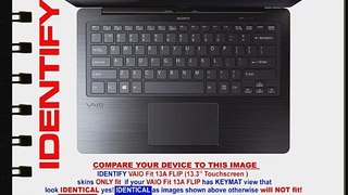 Decalrus - Sony Vaio Fit 13A Flip FLIP with 13.3 Touchscreen BLACK Texture Carbon Fiber skin