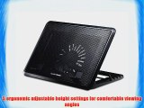 Cooler Master NotePal ErgoStand II - Adjustable Laptop Cooling Stand with LED Light Strip