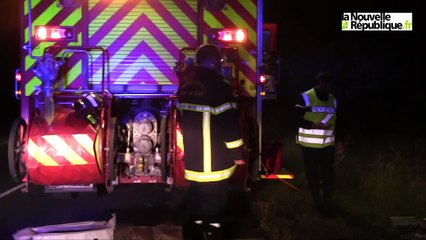 VIDEO. Neuvy : Un père et ses enfants blessés dans une violente sortie de route