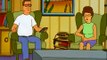 Hank Hill laughs at screaming goats