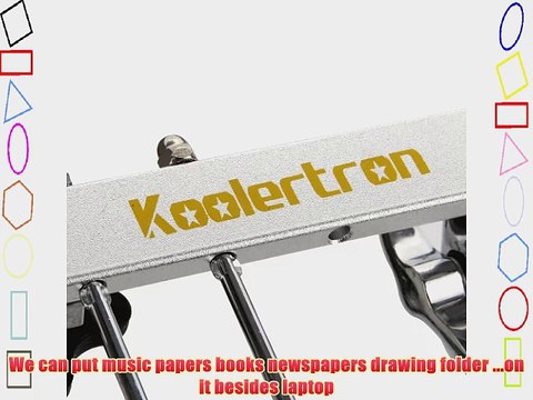Koolertron New Silver Aluminum Nottable Laptop Universal 360 degrees Adjustable Stand foldable