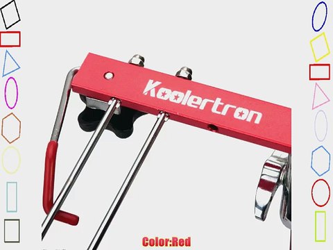 Koolertron New Red Aluminum Nottable Laptop Universal 360 degrees Adjustable Stand foldable