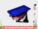 SOJITEK?Heavyduty Silver Wide 18 x 11.25 Adjustable Folding Ventilated Laptop Notebook Tablets