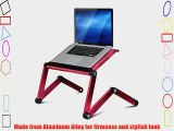 FURINNO Adjustable Vented Laptop Table/Portable Bed Tray Book Stand Dual Layer Tablet 17-Inch