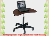 Balt Pop Adjustable Height Laptop Mobile Stand Mahogany