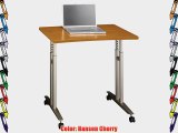 Mobile Office Table w Height Adjustable Work Surface (Hansen Cherry)