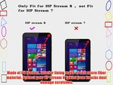 Infiland HP Stream 8 Tablet Bluetooth Keyboard Case Cover - Folio Slim Fit PU Leather Case
